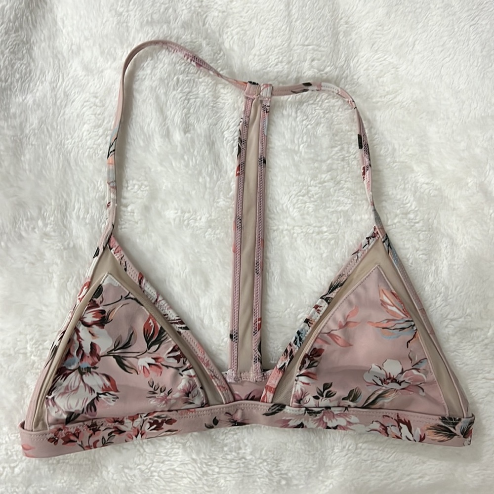 Pink Floral Bikini Top from LA Hearts